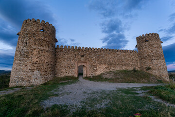 Fototapeta na wymiar medieval fortress on top of a hill Georgia