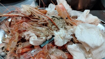 dried fish on the ice