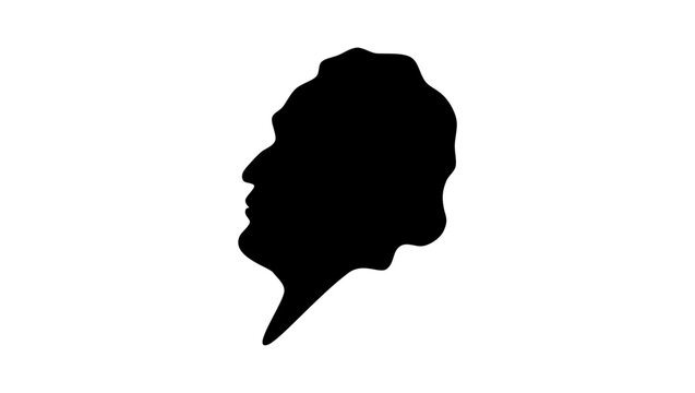 John Jervis silhouette, high quality vector