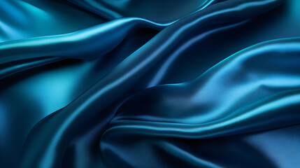 Obraz premium blue satin fabric background