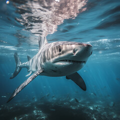 Shark underwater by Gopro