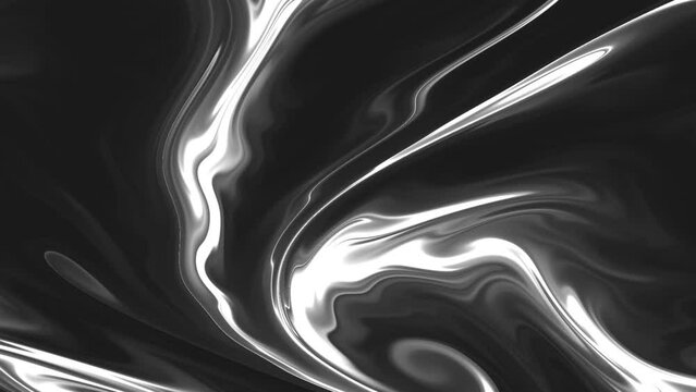4k Abstract liquid mercury alloy metal liquid water surface flow background, metals chemical oil materials melting texture background
