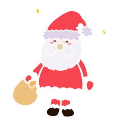 santa claus with a bag
