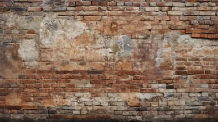 photograph of old brick wall texture, Old wall background for graphics - obrazy, fototapety, plakaty