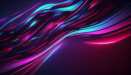 abstract background, Abstract futuristic background with pink blue glowing neon moving high speed wave lines, Ai generated image