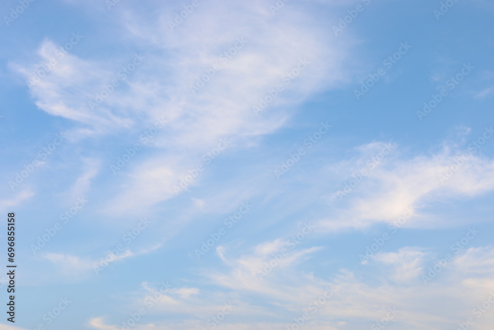 Wall mural blue sky with clouds