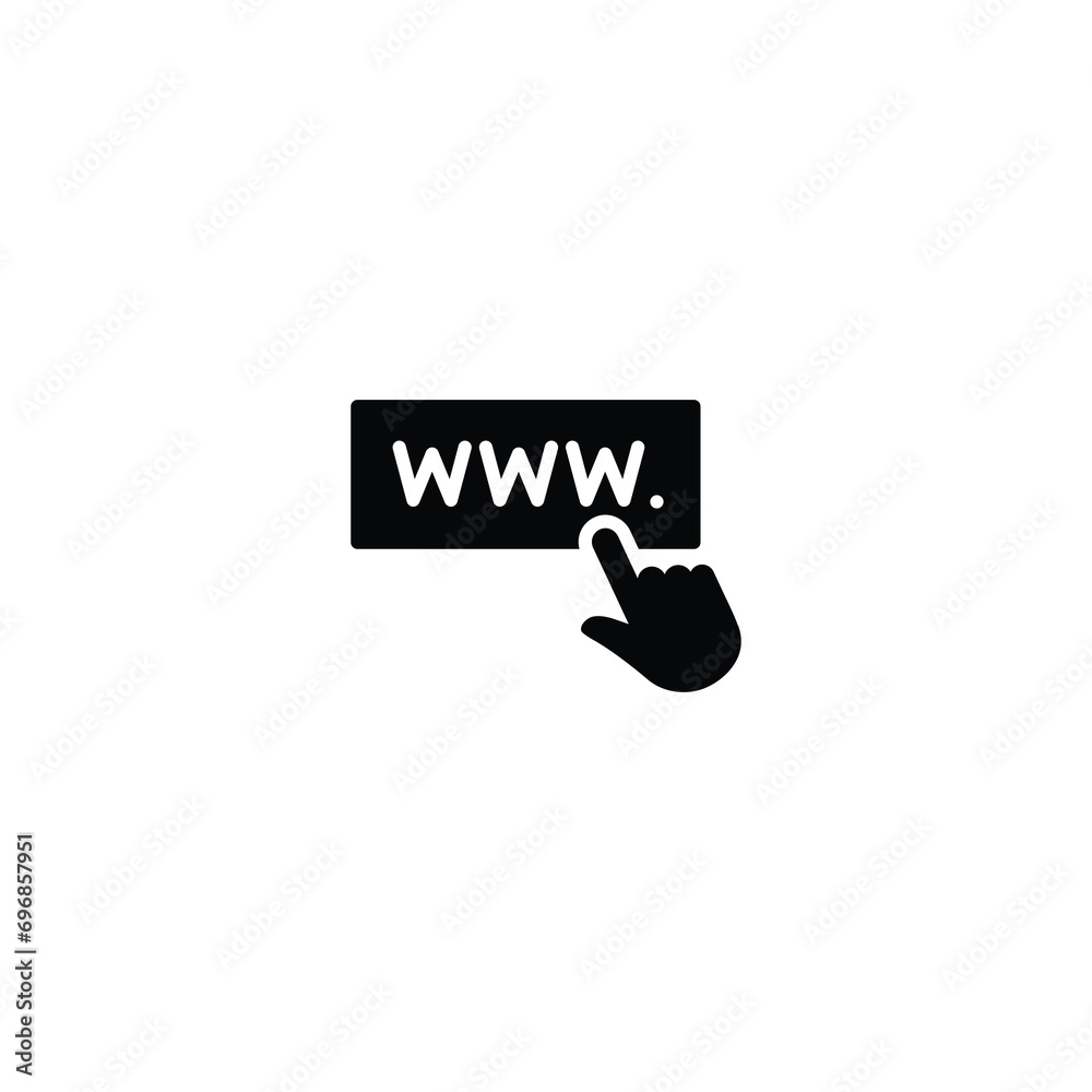 Poster web browser icon, website browser sign vector for web site computer and mobile app