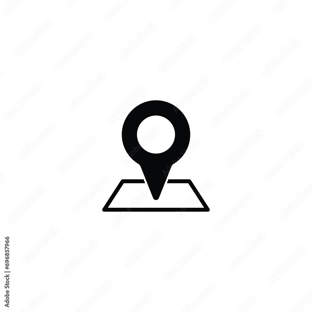 Poster Pin Map icon vector for web site Computer and mobile app
