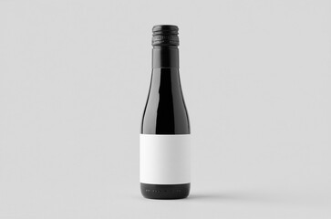 Small red wine bottle mockup. Burgundy, alsace, rhone shape.