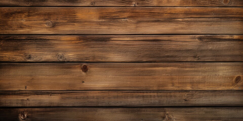 Fototapeta na wymiar An aged, grunge-style wooden timber texture in rustic brown, suitable for backgrounds on walls, floors, or tables.