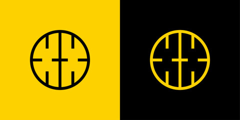 Simple XX Letter Circle Logo Set, suitable for business with XX initial