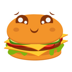 Humberger Karakter Illustration