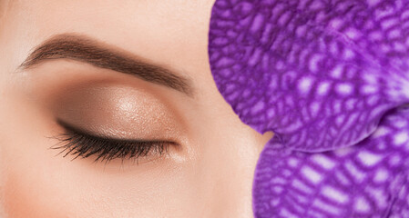 The make-up artist does Long-lasting styling of the eyebrows  and will color the eyebrows. Eyebrow...