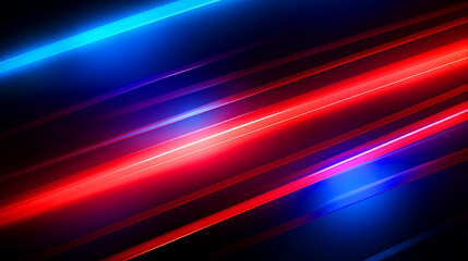 Colorful glowing neon lines background - ai generative