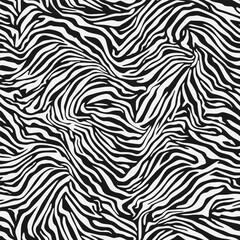 Fototapeta na wymiar Perfect seamless pattern with zebra stripes. Exotic vector illustration texture