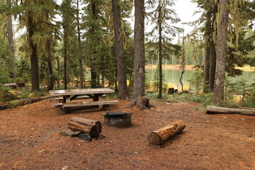 Camping in the mountains