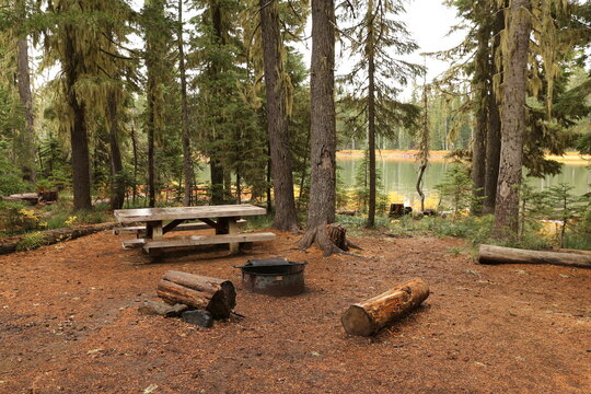 Camping in the mountains