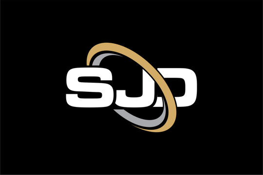 SJD creative letter logo design vector icon illustration	