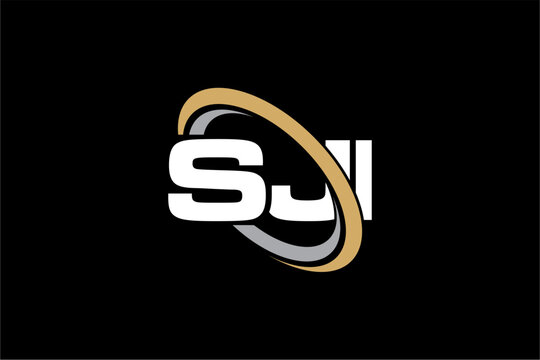 SJI creative letter logo design vector icon illustration	