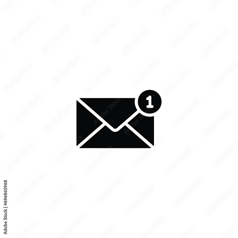 Poster email notification icon. envelope icon vector for web site computer and mobile app