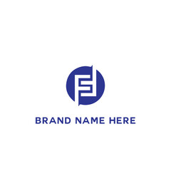 Obraz premium FF logo. F F design. White FF letter. FF, F F letter logo design. Initial letter FF linked circle uppercase monogram logo. F F letter logo vector design. 
