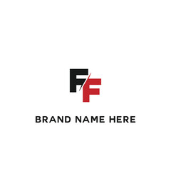 FF logo. F F design. White FF letter. FF, F F letter logo design. Initial letter FF linked circle uppercase monogram logo. F F letter logo vector design.	
