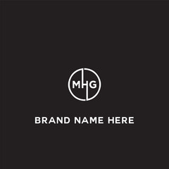 MHG logo. M H G design. White MHG letter. MHG, M H G letter logo design. Initial letter MHG linked circle uppercase monogram logo. M H G letter logo vector design.	
