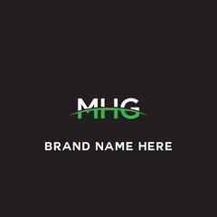 MHG logo. M H G design. White MHG letter. MHG, M H G letter logo design. Initial letter MHG linked circle uppercase monogram logo. M H G letter logo vector design.	
