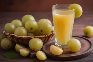 amla fruits and juice