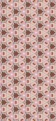 Ethnic floral seamless pattern. Abstract kaleidoscope fabric design texture. Seamless geometric pattern in the style of the Middle Ages. Ethnic pattern. Abstract kaleidoscope fabric design texture or 