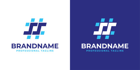 Letter SS Hashtag Logo, suitable for any business with SS initial.