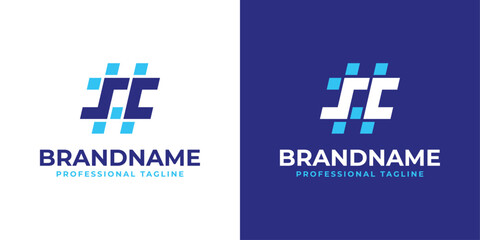 Obraz premium Letter SC Hashtag Logo, suitable for any business with SC or CS initials.