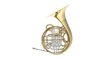French Horn CG Rendering Image ホルン フレンチ ホルン 透過PNG	
 - obrazy, fototapety, plakaty