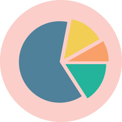 pie chart with color. web icon vector, web icon png, location icon vector png, website icon vector, email icon. network, net,web symbol png.