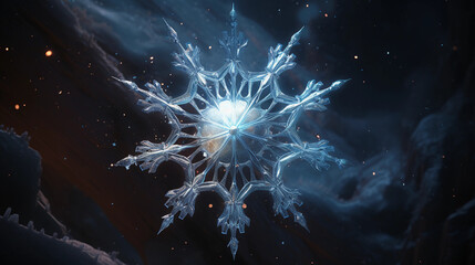 Celestial Symphony a snowflake