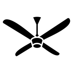 Obraz premium Ceiling Fan Icon Element For Design