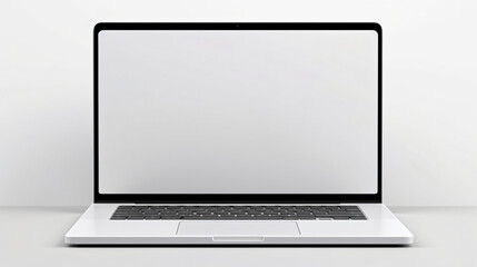 mock up, laptop isolated on white background