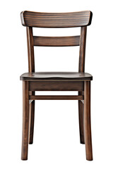 A Classic and Modern Bespoke Wooden Chair. Dining Chair Cutout. Transparent (png) Background - AI Generative