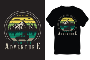 Adventure T-Shirt Design Vector
