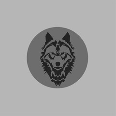 wolf logo, unique wolf head logo.