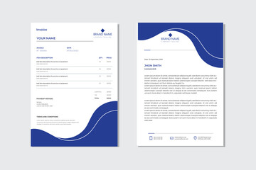 there is company letterhead and invoice design. you can customize it as you want.