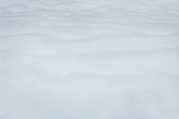 winter snow background, snowy surface, white fluffy snow