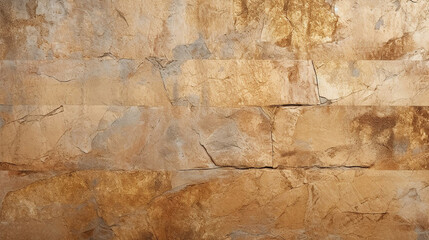 Beige stone wall for background.