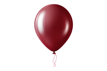 red balloon isolated on transparent background