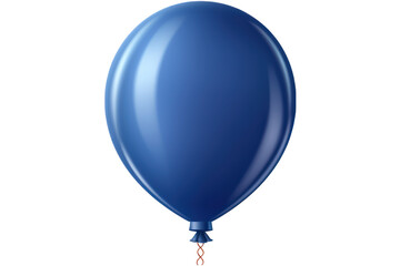 blue balloon isolated on transparent background