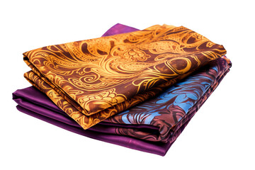The Essence of Batik Richness in Fabric Tradition isolated on transparent background