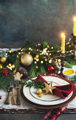Christmas Dinner Table - Delicious food and decor.