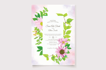 floral ornament invitation card arrangement