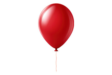 red balloon isolated on white