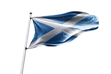 Scottish flag on transparent background. Scotland flag